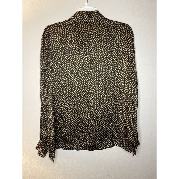 Rena Rowan Plus Size Long Sleeve 100% Silk Blouse Womens 16X Button Up Workwear - Picture 2 of 10